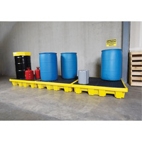 4-Drum Nestable Ultra-Spill Pallet&reg;, 66 US gal. Spill Capacity, 51" x 51" x 10" Pryde Industrial Inc.