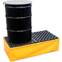 2-Drum Flexible Ultra-Spill Pallet&reg;, 66 US gal. Spill Capacity, 48" x 24" x 14" Pryde Industrial Inc.