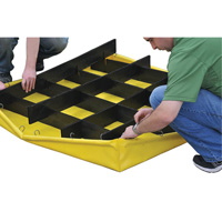 4-Drum Flexible Ultra-Spill Pallet&reg;, 66 US gal. Spill Capacity, 48" x 48" x 7" Pryde Industrial Inc.