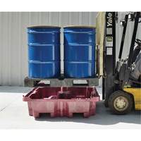4-Drum Ultra-Spill King&reg; Flat Deck Spill Pallet, 85 US gal. Spill Capacity, 51" x 51" x 17.5" Pryde Industrial Inc.