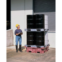 4-Drum Ultra-Spill King&reg; Flat Deck Spill Pallet, 85 US gal. Spill Capacity, 51" x 51" x 17.5" Pryde Industrial Inc.