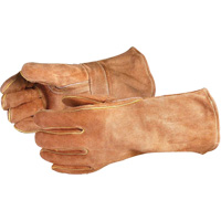 Endura&reg; 505BS Deluxe Brown Welding Gloves, Split Cowhide, Size Large Pryde Industrial Inc.