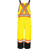 Salopette de s&eacute;curit&eacute; dhiver TO1, Polyester, Petit, Noir/Jaune lime haute visibilit&eacute; Pryde Industrial Inc.
