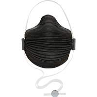 AirWave M Series Black Disposable Masks with SmartStrap&reg; & Nose Flange, N95, NIOSH Certified, Medium/Large Pryde Industrial Inc.