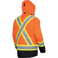 5407 Manteau de s&eacute;curit&eacute; imperm&eacute;able, isol&eacute;e et chauff&eacute;e, Hommes, Petit, Orange haute visibilit&eacute; Pryde Industrial Inc.