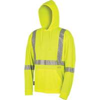 6965 Bird's-Eye Safety Hoodie, Small, High Visibility Lime-Yellow Pryde Industrial Inc.
