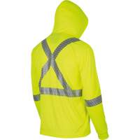 6965 Bird's-Eye Safety Hoodie, Small, High Visibility Lime-Yellow Pryde Industrial Inc.