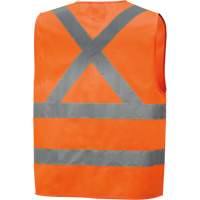 6885 High-Visibility Tricot Safety Vest, High Visibility Orange, Small, Polyester Pryde Industrial Inc.
