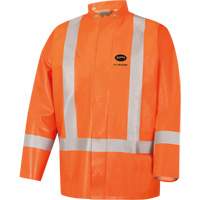 5990J Manteau de s&eacute;curit&eacute; imperm&eacute;able tr&egrave;s robuste ignifuge et r&eacute;sistant aux arcs &eacute;lectriques, Petit, Orange haute visibilit&eacute;, 11 cal/cm² Pryde Industrial Inc.