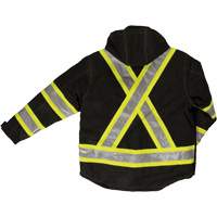 Ripstop 4-in-1 Safety Jacket, Polyester, Black, X-Small Pryde Industrial Inc.