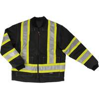 Ripstop 4-in-1 Safety Jacket, Polyester, Black, X-Small Pryde Industrial Inc.