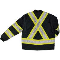 Ripstop 4-in-1 Safety Jacket, Polyester, Black, X-Small Pryde Industrial Inc.