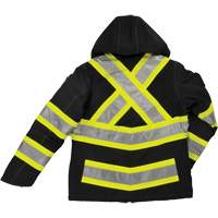 Womens Insulated Flex Safety Jacket, Polyester, Black, X-Small Pryde Industrial Inc.