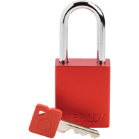 Cadenas de verrouillage Velocity, Rouge, Cl&eacute;s diff&eacute;rentes, Aluminium, Largeur de 1-1/2" Pryde Industrial Inc.