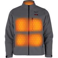 Manteau chauffante M12 ToughShell (manteau seulement), Hommes, Moyen, Gris Pryde Industrial Inc.