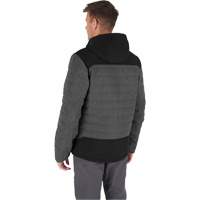Veste chauffante M12 QuietShell avec pile, Hommes, Petit, Gris Pryde Industrial Inc.