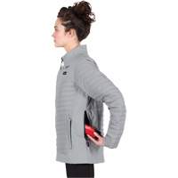 Manteau chauffant M12 Axis avec pile, Femmes, Petit, Gris Pryde Industrial Inc.