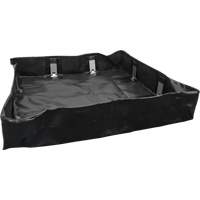 Collapsible Berm, 30 US gal. Capacity, 2' W x 4' L x 6" H, Snap-Up Bracket Pryde Industrial Inc.