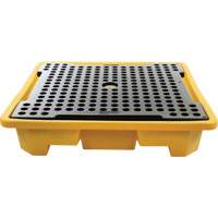 4-Drum Spill Pallet, 66 US gal. Spill Capacity, 57.5" x 57.5" x 12" Pryde Industrial Inc.