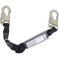 SA-5200-2.5 Shock Absorbing Lanyard, 2.5', Snap Hook Center, Snap Hook Leg Ends, Polyester Pryde Industrial Inc.