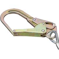 SA-5502-6 Shock Absorbing Lanyard, 6', Form Hook Center, Snap Hook Leg Ends, Galvanized Steel Pryde Industrial Inc.