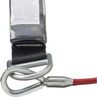 SA-5502-6 Shock Absorbing Lanyard, 6', Form Hook Center, Snap Hook Leg Ends, Galvanized Steel Pryde Industrial Inc.