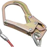 SA-55522-4 PVC-Coated Shock Absorbing Lanyard, 4', Form Hook Center, Snap Hook Leg Ends, Galvanized Steel Pryde Industrial Inc.