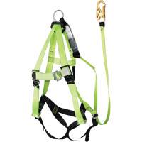 FBH-10000A6440-4 4' Class A Harness & Lanyard with 350 lbs. Capacity, Harness/Lanyard Combo Pryde Industrial Inc.