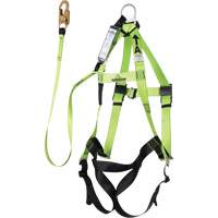 FBH-10000A6440-4 4' Class A Harness & Lanyard with 350 lbs. Capacity, Harness/Lanyard Combo Pryde Industrial Inc.