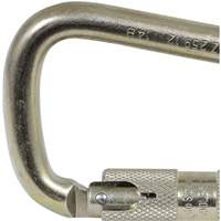 CP-03015-1 Zinc Plated Carabiner with 1" Gate Opening, Steel Pryde Industrial Inc.