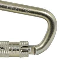 CP-03015-1 Zinc Plated Carabiner with 1" Gate Opening, Steel Pryde Industrial Inc.
