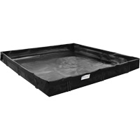 Spill Containment Berm, 179 US gal. Capacity, 6' W x 4' L x 1" H, L-Bracket Pryde Industrial Inc.