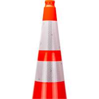 Premium Traffic Cone, 36", Orange, 4" & 6" Reflective Collar(s) Pryde Industrial Inc.