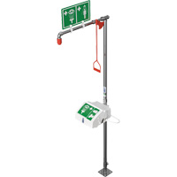 Combination Shower with Closed ABS Bowl & Bottom Inlet, Pedestal Pryde Industrial Inc.