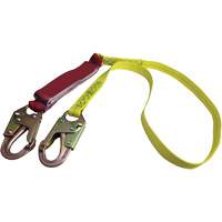 External Energy Absorber Lanyard with 3/4" Hook, 6', Snap Hook Center, Snap Hook Leg Ends, Polyester Pryde Industrial Inc.