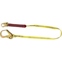 External Energy Absorber Lanyard with 2-1/4" Hook, 6', Snap Hook Center, Snap Hook Leg Ends, Polyester Pryde Industrial Inc.
