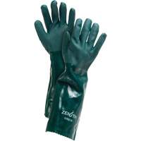 Double Dipped Green Gloves, 18" L, PVC, Cotton Jersey Inner Lining, 70-mil Pryde Industrial Inc.