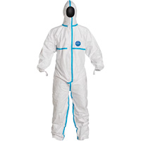 Hooded Coveralls, Small, White, Tyvek&reg; 600 Pryde Industrial Inc.
