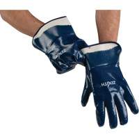 Gants &agrave; poignet de s&eacute;curit&eacute; de poids lourd, 10/T-Grand, R&ecirc;vetement Nitrile, Enveloppe en Coton Pryde Industrial Inc.