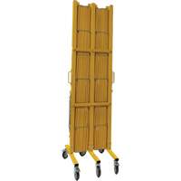 Barri&egrave;re extensible, 84" h x 20' lo, Jaune Pryde Industrial Inc.