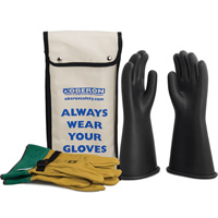 Ensemble de gants en caoutchouc pour l'&eacute;lectricit&eacute; de classe 1, 8, 14" lo, 37 cal/cm², NFPA 70E Pryde Industrial Inc.