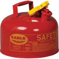Safety Can for Flammables, Type I, Galvanized Steel, 2.5 US gal., Red, FM Approved/UL/ULC Listed Pryde Industrial Inc.