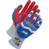 Gants antichocs r&eacute;sistants &agrave; la coupe pour &eacute;crans tactiles Cut-X, 6, Paume en Mousse de nitrile, Poignet &eacute;lastique Pryde Industrial Inc.