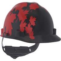 Specialty V-Gard&reg; Hard Hat, Ratchet Suspension, Black/Red Pryde Industrial Inc.