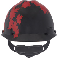 Specialty V-Gard&reg; Hard Hat, Ratchet Suspension, Black/Red Pryde Industrial Inc.