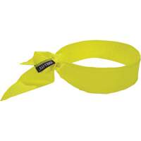 Bandeau de refroidissement Chill-Its 6702 avec polym&egrave;res int&eacute;gr&eacute;s et fermeture &agrave; nouer, Jaune lime haute visibilit&eacute; Pryde Industrial Inc.