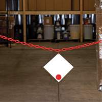 Chaîne de barri&egrave;re en plastique, Vert Pryde Industrial Inc.