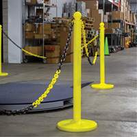 Chaîne de barri&egrave;re en plastique &agrave; deux couleurs, Vert/Blanc Pryde Industrial Inc.