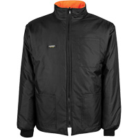 High-Visibility 7-in-1 Jacket, Polyester, High Visibility Orange, X-Small Pryde Industrial Inc.