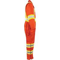 High-Visibility Unlined Coveralls, Small, High Visibility Orange Pryde Industrial Inc.